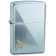 Зажигалка ZIPPO Zippo Flame, с покрытием Satin Chrome™, латунь/сталь, серебристая, 38x13x57 мм