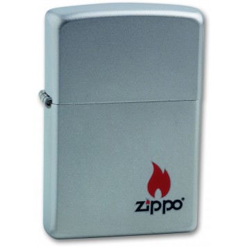 Зажигалка ZIPPO с покрытием Satin Chrome™, латунь/сталь, серебристая, матовая, 38x13x57 мм