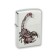 Зажигалка ZIPPO Scorpion Color, с покрытием Satin Chrome™, латунь/сталь, серебристая, 38x13x57 мм