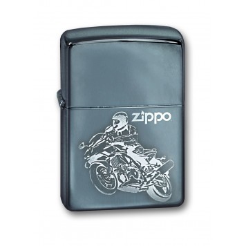 Зажигалка ZIPPO с покрытием High Polish Chrome, латунь/сталь, серебристая, глянцевая, 38x13x57 мм