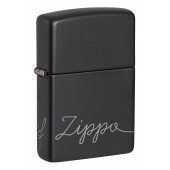 Зажигалка ZIPPO Classic с покрытием Black Matte, латунь/сталь, черная, матовая, 38x13x57 мм