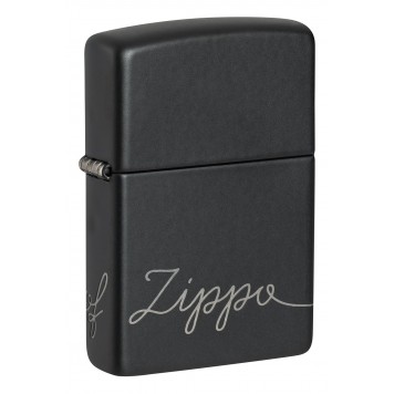 Зажигалка ZIPPO Classic с покрытием Black Matte, латунь/сталь, черная, матовая, 38x13x57 мм