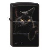 Зажигалка ZIPPO Чёрная кошка, с покрытием Black Matte, латунь/сталь, чёрная, матовая, 38x13x57 мм