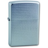 Зажигалка ZIPPO Diamond Plate, с покрытием Satin Chrome™, латунь/сталь, серебристая, 38x13x57 мм