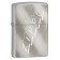 Зажигалка ZIPPO Classic с покрытием Brushed Chrome, латунь/сталь, серебристая, матовая, 38x13x57 мм