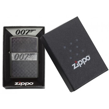 Зажигалка ZIPPO James Bond 007™ с покрытием Black Ice®, латунь/сталь, чёрная, глянцевая, 38x13x57 мм-7