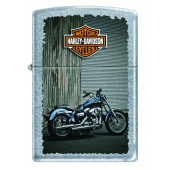 Зажигалка ZIPPO Harley-Davidson®, с покрытием Street Chrome™, латунь/сталь, серебристая, 38x13x57 мм