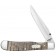 Нож перочинный ZIPPO Natural Curly Maple Wood Trapperlock, 105 мм, бежевый + ЗАЖИГАЛКА ZIPPO 207