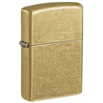 Зажигалка ZIPPO Classic с покрытием Street Brass, латунь/сталь, золотистая, 38x13x57 мм