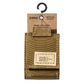 Чехол ZIPPO для широкой зажигалки,нейлон,с нейлоновым фиксатором на ремень, песочный