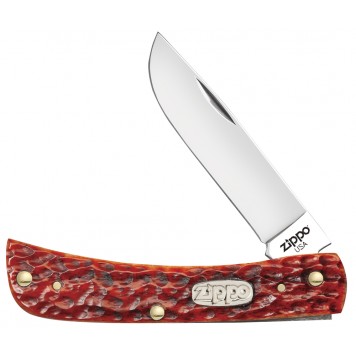 Нож перочинный ZIPPO Chestnut Bone Standard Jigged Sodbuster Jr, 92 мм, коричневый + ЗАЖИГАЛКА 207