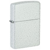 Зажигалка ZIPPO Classic с покрытием Glacier, латунь/сталь, белая, матовая, 38x13x57 мм