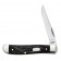 Нож перочинный ZIPPO Rough Black Synthetic Mini Trapper, 89 мм, чёрный + ЗАЖИГАЛКА ZIPPO 207