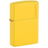 Зажигалка ZIPPO Classic с покрытием Sunflower, латунь/сталь, желтая, глянцевая, 38x13x57 мм