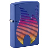 Зажигалка ZIPPO Classic с покрытием Royal Blue Matte, латунь/сталь, синяя, матовая, 38x13x57 мм