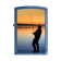 Зажигалка ZIPPO Вечерняя рыбалка, с покрытием Cerulean™, латунь/сталь, синяя, глянцевая, 36x12x56 мм