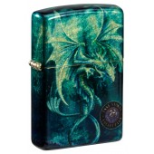 Зажигалка ZIPPO Anne Stokes с покрытием 540 Tumbled Brass, латунь/сталь, разноцветная, 38x13x57 мм